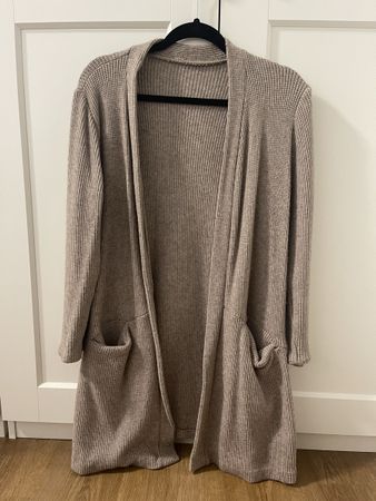 Langer Cardigan in Braun Gr S