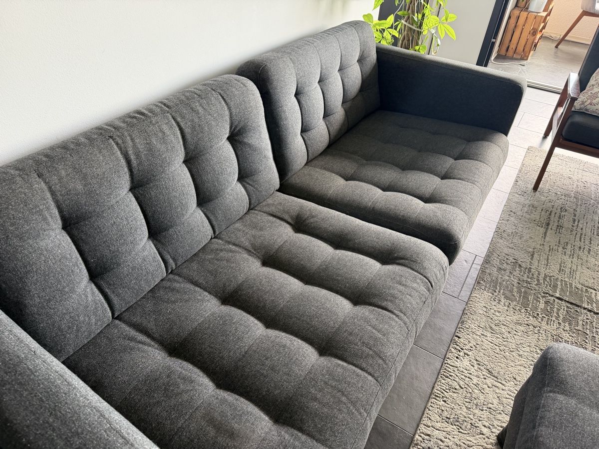 Sofas: Sofa und Hocker (Ikea Landskrona) – D'occasion à Thalwil par munram 1