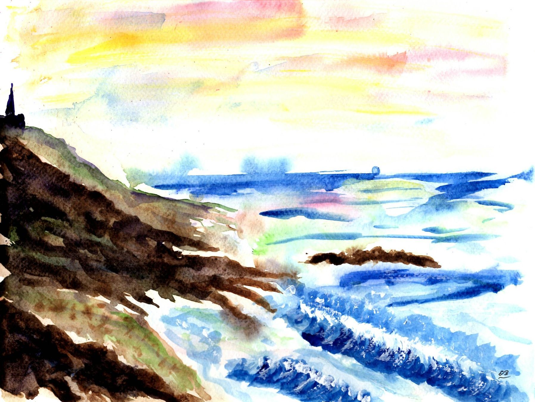 Gemälde: 10 Landschafts-Aquarelle – Neu (gemäss Beschreibung) aus Fribourg von erw_68dx 6