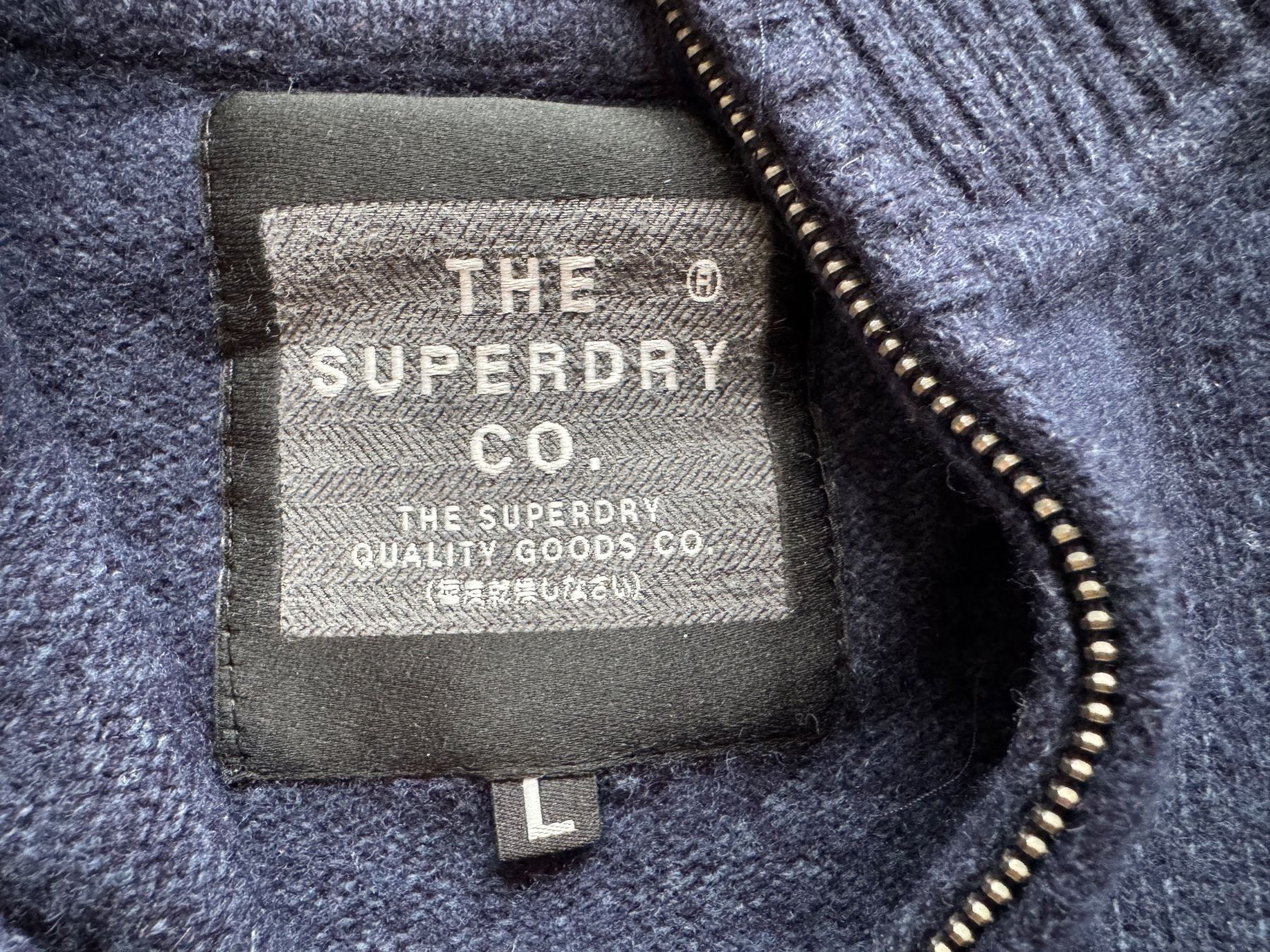 Superdry Maglioni & Felpe: Superdry Lambswool pullover 1/4 zip MEN Size L slim fit – Usato da Neuchâtel venduto da _Easy_to_Find_ 2