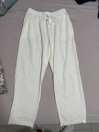 Pantaloni Estivi in Lino Bianchi  Taglia M