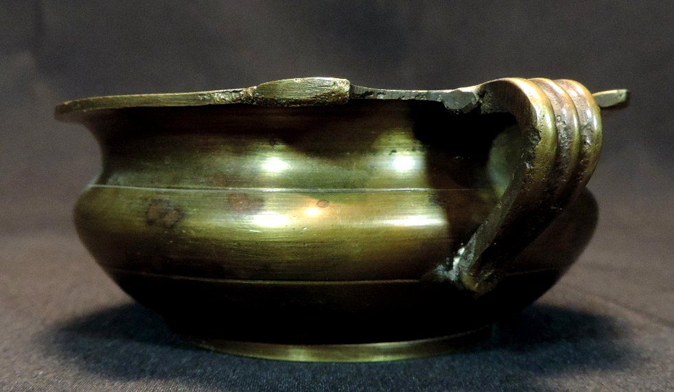 Schalen: Vintage Messingschale mit Griffen, Räucherschale – Gebraucht aus Duggingen von roterbambus 1