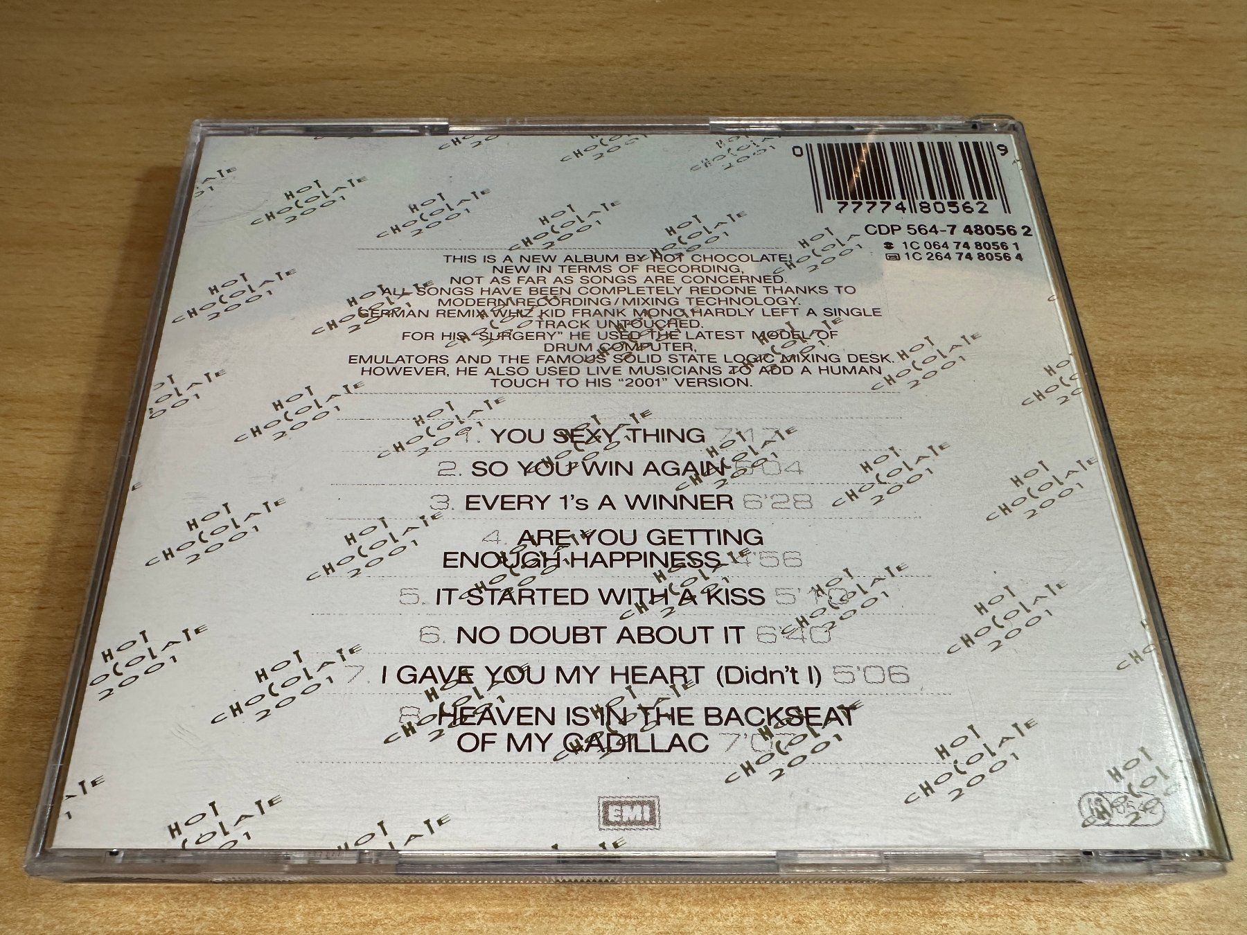 CDs: N8 Hot Chocolate – 2001 – Gebraucht aus Rikon im Tösstal von Alpenmutz 1