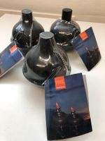 Kugelfackeln Schwarz 3er Set Neu ! Outdoor Kugelfackeln