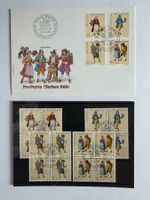 FDC Pro Patria Satzbrief + Passende 4er Blöcke 1990 ET