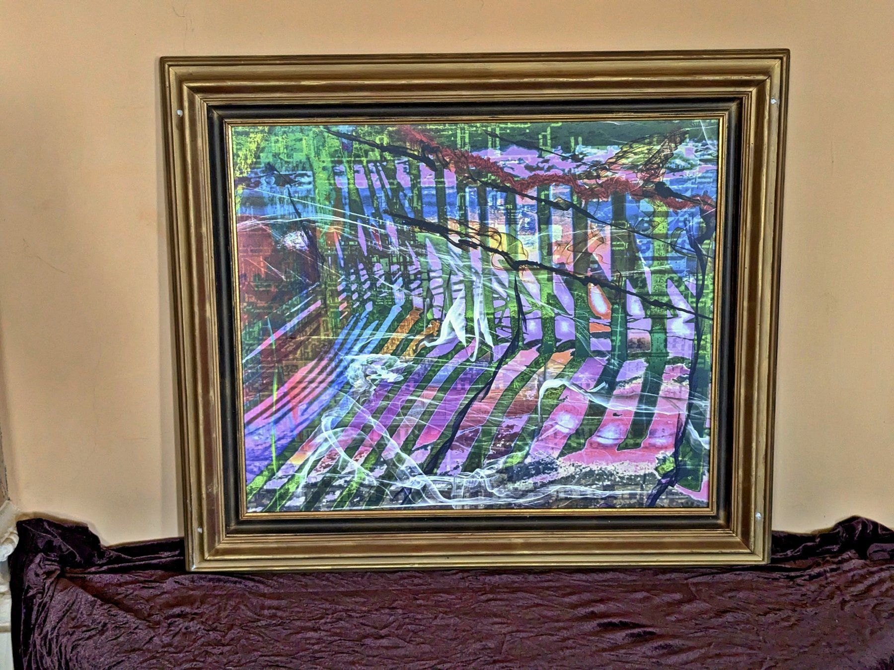Cornici: Antiker barocker Rahmen mit einzigartigen Kunstwerk, limitie – Usato da Gross Drewitz venduto da Kronleuchter-online