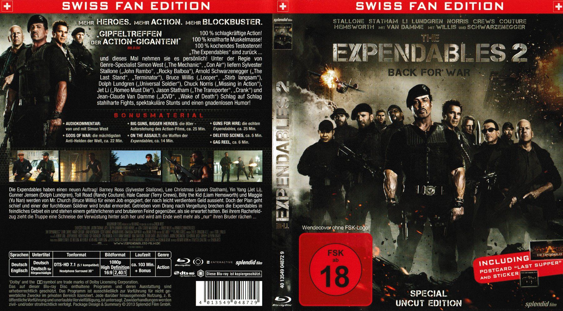 Tutti i DVDs: Blu-Ray - The Expendables 2 – Usato da Langnau am Albis venduto da MediaRescuerKeLoX