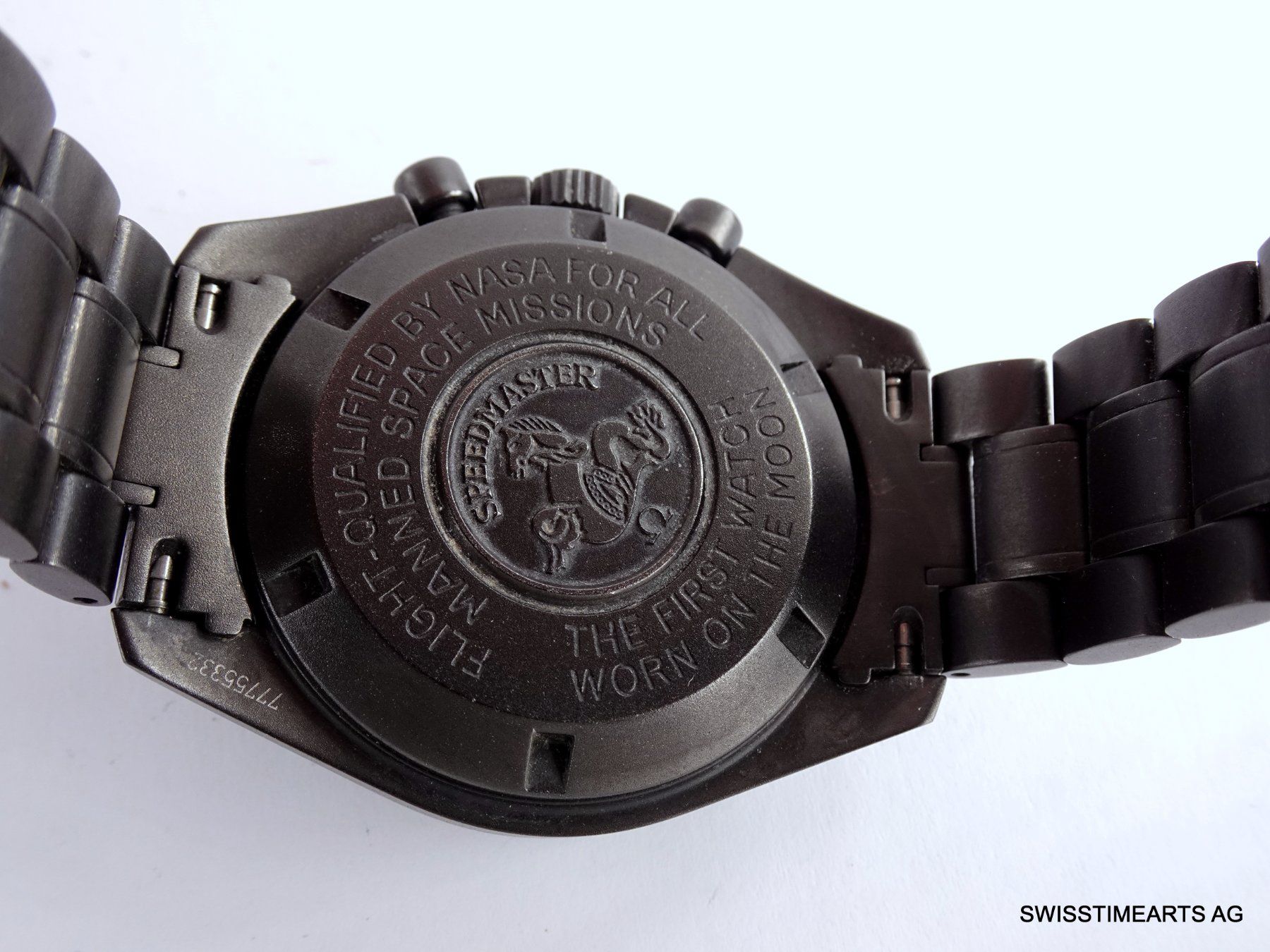Omega Uhren: OMEGA SPEEDMASTER MOONWATCH 1861 BLACK PVD 2011 HANDAUFZUG – Gebraucht aus Zürich von  7