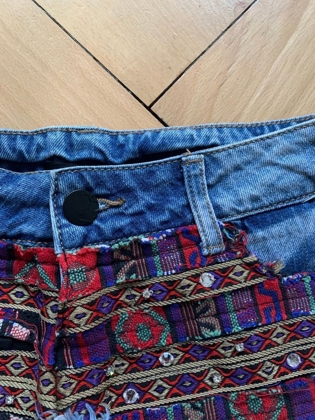 Tally Weijl Jeans: Ethno Jeansshorts blau - 36 – Gebraucht aus Zürich von Diazaio 1