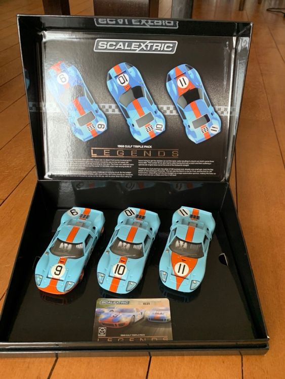 Scalextric C3896A 1968 Gulf Triple Pack LIMITIERT Kaufen auf Ricardo