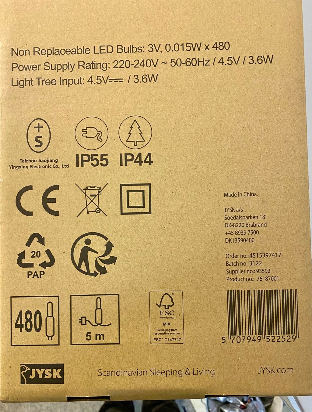 Jysk Alle Dekorationen: LED Lichterbaum, ALSVIN, 160cm, Timer, Neu/OVP – Neu und originalverpackt aus Neuenkirch von Neuenschwander2 4