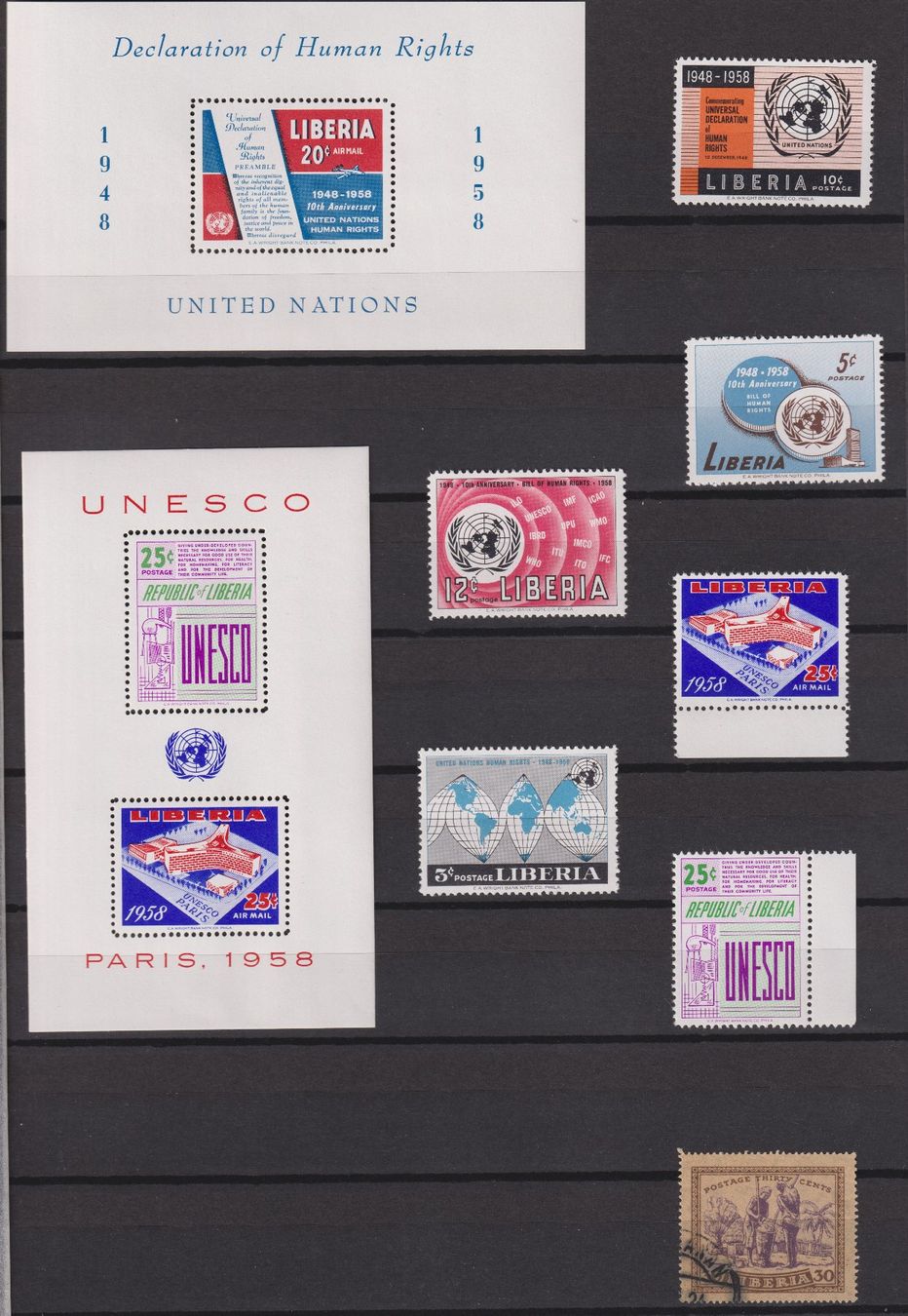 Tutti i francobolli: UNESCO Briefmarken von Liberia – Nuovo (secondo la descrizione) da Bellach venduto da qsearch