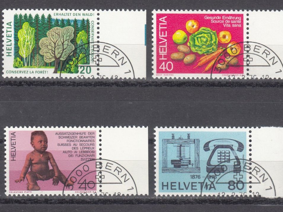Alle Briefmarken: SBK 572 - 575  mit ET – Gebraucht aus Bürglen TG von StampGraf