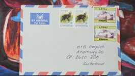 CL32 Enveloppe + Timbre Ethiopie 2002