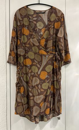 Wickelkleid Gudrun Sjödén Grösse M braun/mehrfarbig