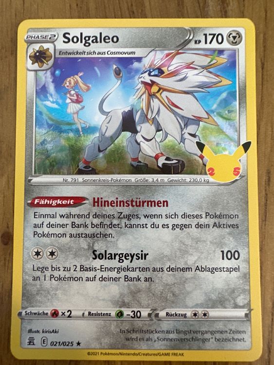 Pokemon Solgaleo LV50 Unlock 3 moveset -TRA'DE 20k Dust GO- Read