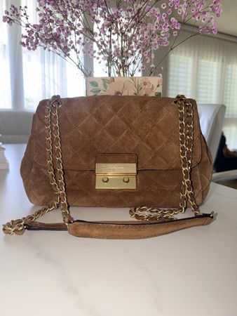 Tasche aus Velour Leder von Michael Kors