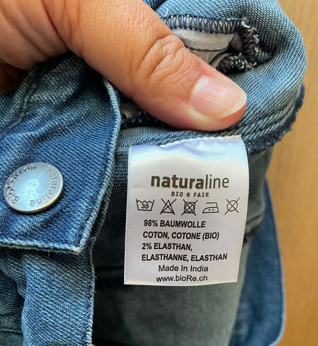 Naturaline Giacche & Cappotti: Jeansjacke dunkelblau, Grösse 86 – Usato da Gümligen venduto da soleil149 3
