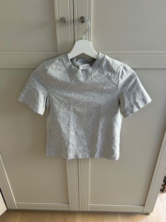 COS graues Basic T-Shirt, XS