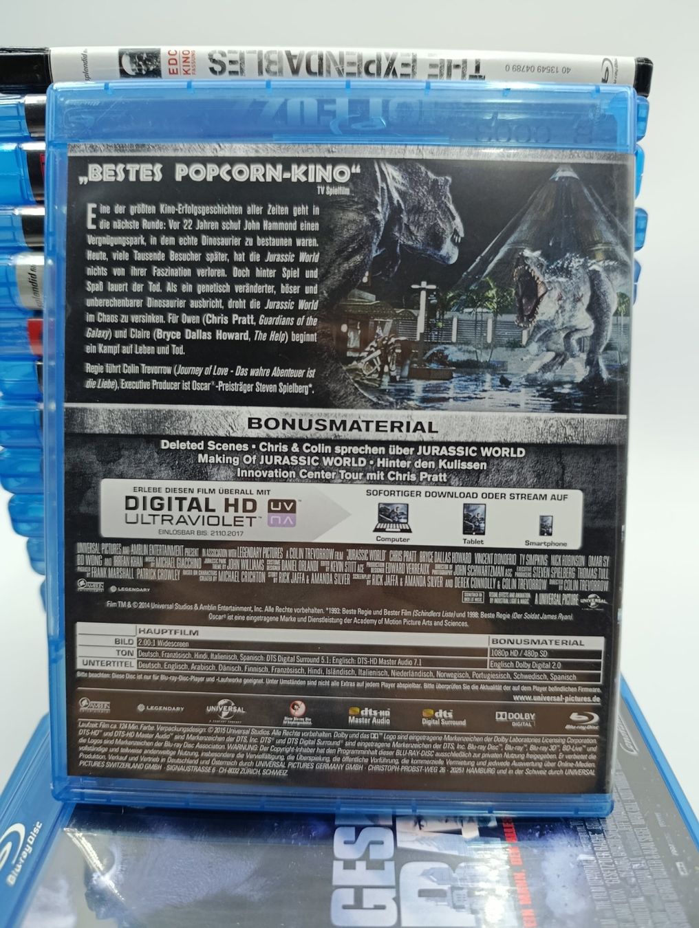 Tutti i DVDs: Jurassic World Blu-Ray DVD – Usato da Wil SG venduto da Donaldus 1