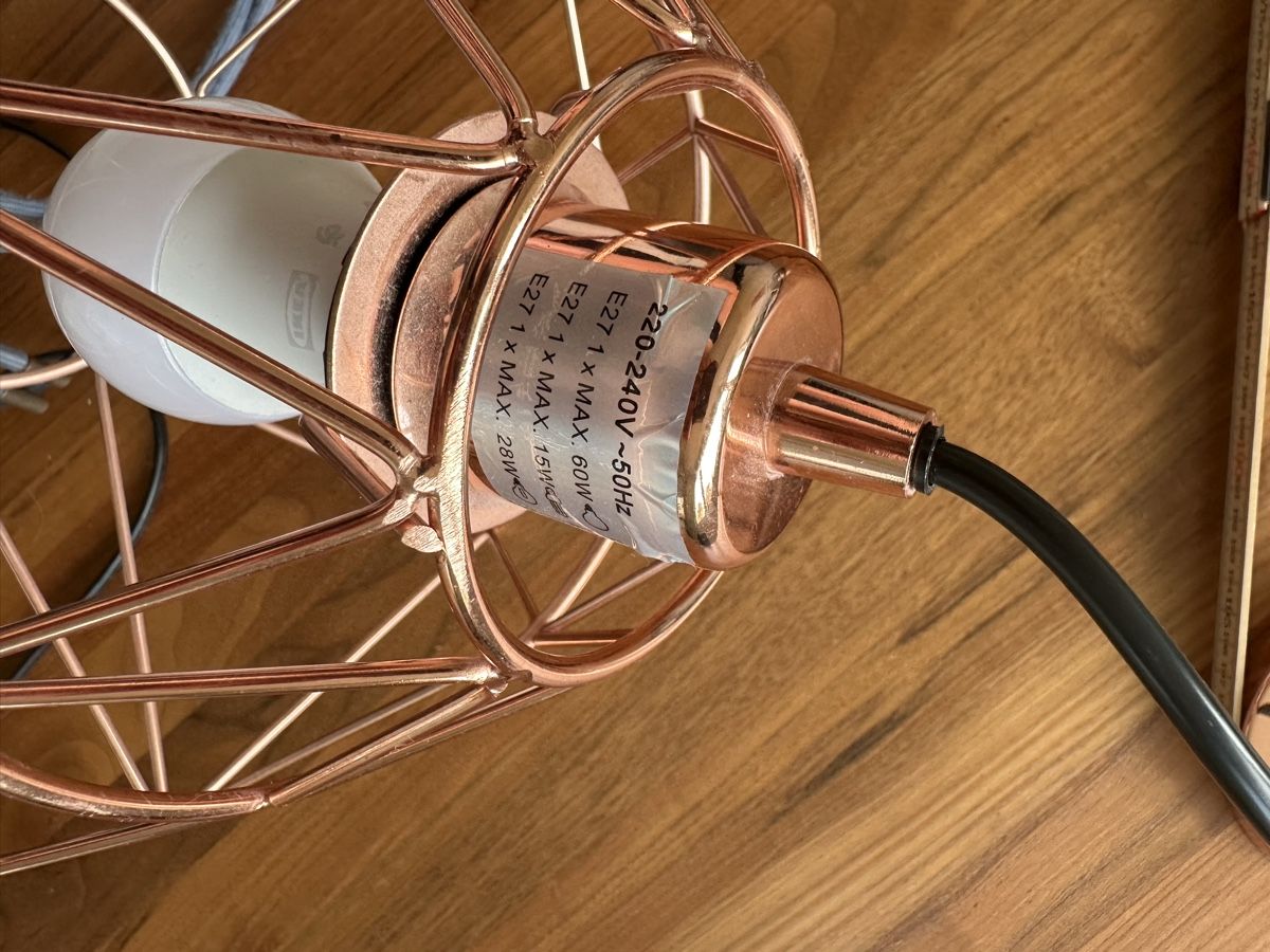 Lampadari & plafoniere: Hängeleuchte Drahtgitter, Diamantdesign, E27, gebraucht – Usato da St. Gallen venduto da lelibehli 3