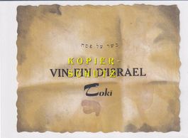 Etikette - Vin fin d'Israel "Toki" /bd