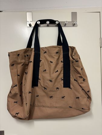 Ferm Living Stofftasche braun mit Pferdemotiv gebraucht