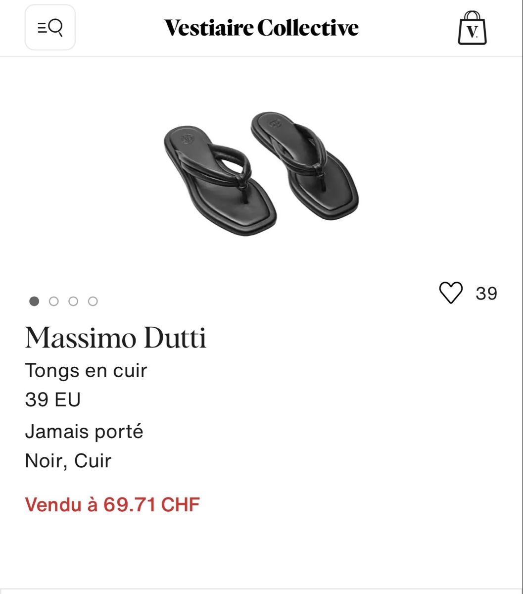 Scarpe da donna: Flip-Flops Massimo Dutti 🖤 – Usato da Schaan venduto da nan_2pg2 3
