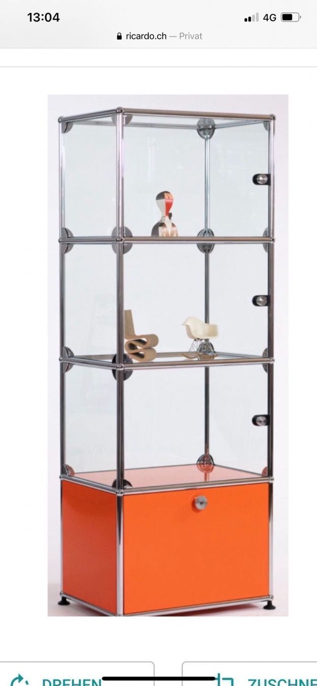 USM Regale: USM Glas  Praxis Vitrine Lieferung Gratis – Gebraucht aus Thun von Thuno6 1