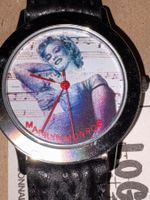 Armbanduhr "Marilyn Monroe Motiv". 3,5 cm Durchmesser, neu