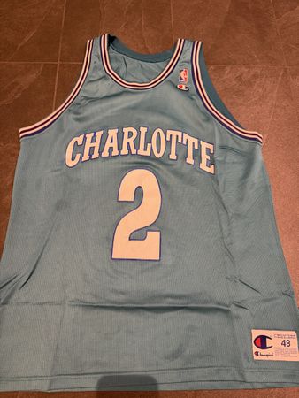 Basketball Trikot Charlotte Hornets Larry Johnson Grösse 48