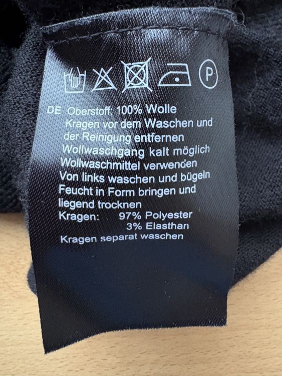 HALLHUBER Pullover S schwarz/weiss Kragen (Gebraucht) in
