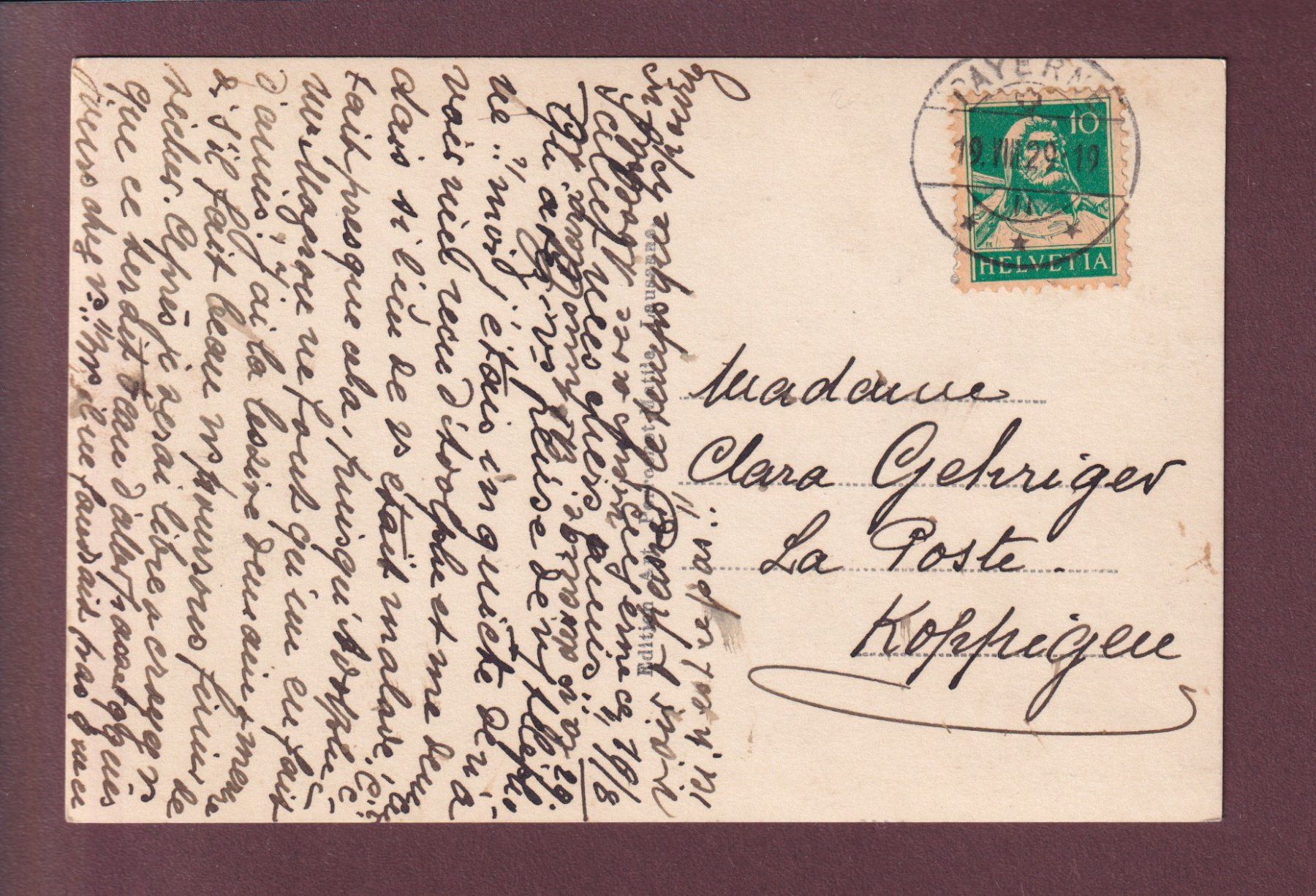 Cartoline postali: LAC LEMAN - Les mouettes - 1929 – Usato da Pully venduto da nicecards 1