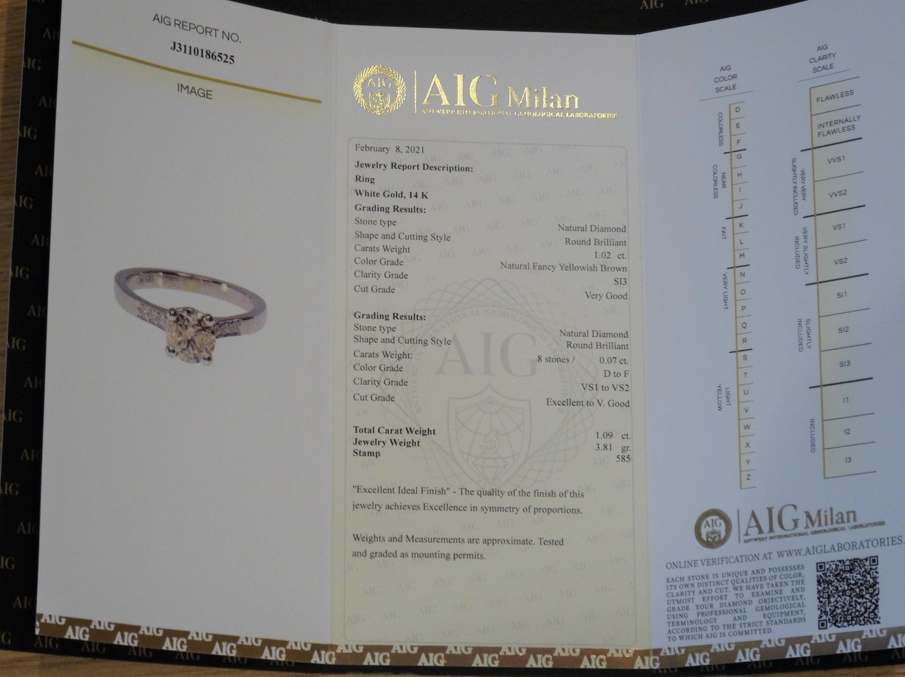 Anelli: Fancy Diamant Ring 1.09ct Weissgold – Nuovo e nell'imballaggio originale da Matten b. Interlaken venduto da kero71 7