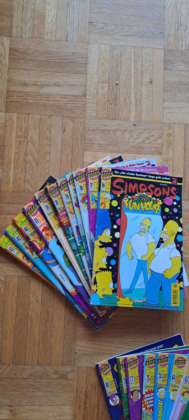 Fumetti: 30 Simpsons Hefte Nummern zwischen 16-80 s. Text – Usato da Berikon venduto da Lin 1