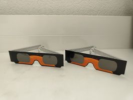 Sonnenfinsternisbrillen 2 Stk. Solar Eclipse Brillen neu