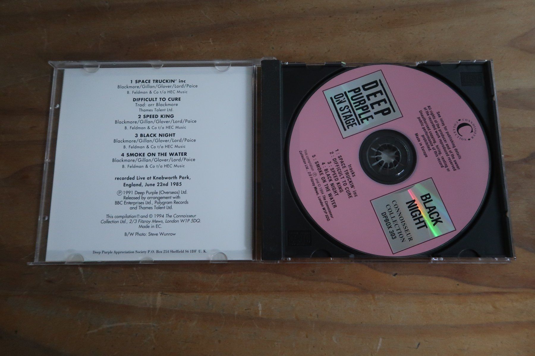 CD: DEEP PURPLE - ON STAGE - BLACK NIGHT - CD – Usato da Basel venduto da Patiscat 3