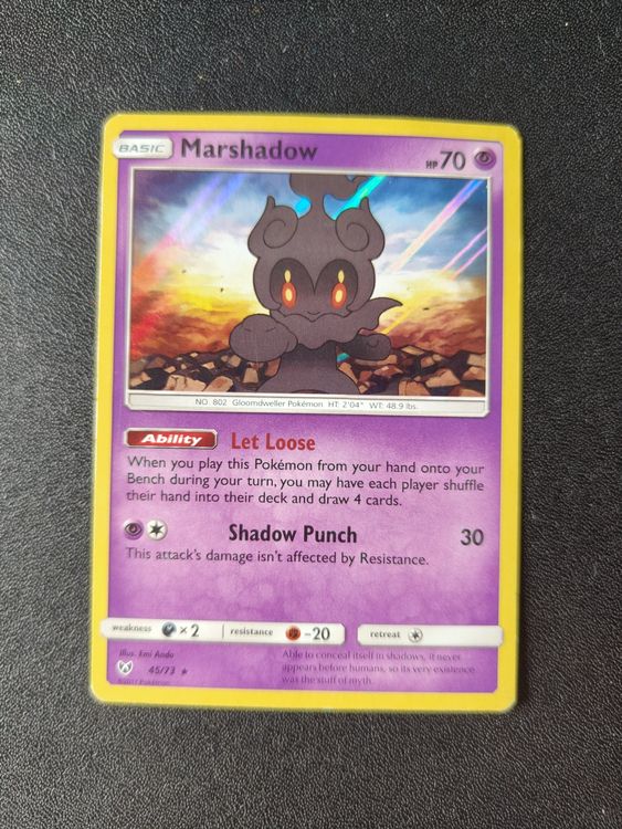 Marshadow 45/73 Holo RARE Pokémon Shining Legends 17 EN ab 1 (Gebraucht ...
