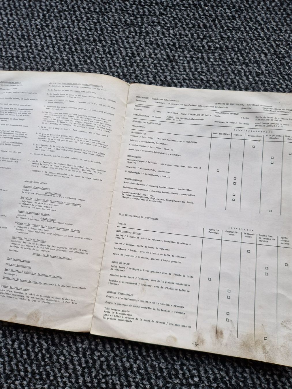 Rapid Trattori: Original Anleitung + ET-Liste Rapid Eingraser 2540 / 2541 – Usato da Dürnten venduto da Bachtel84 3
