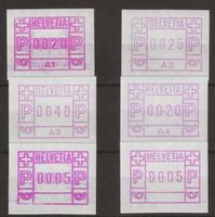 Automatenmarken Nr. I - IV postfrisch **