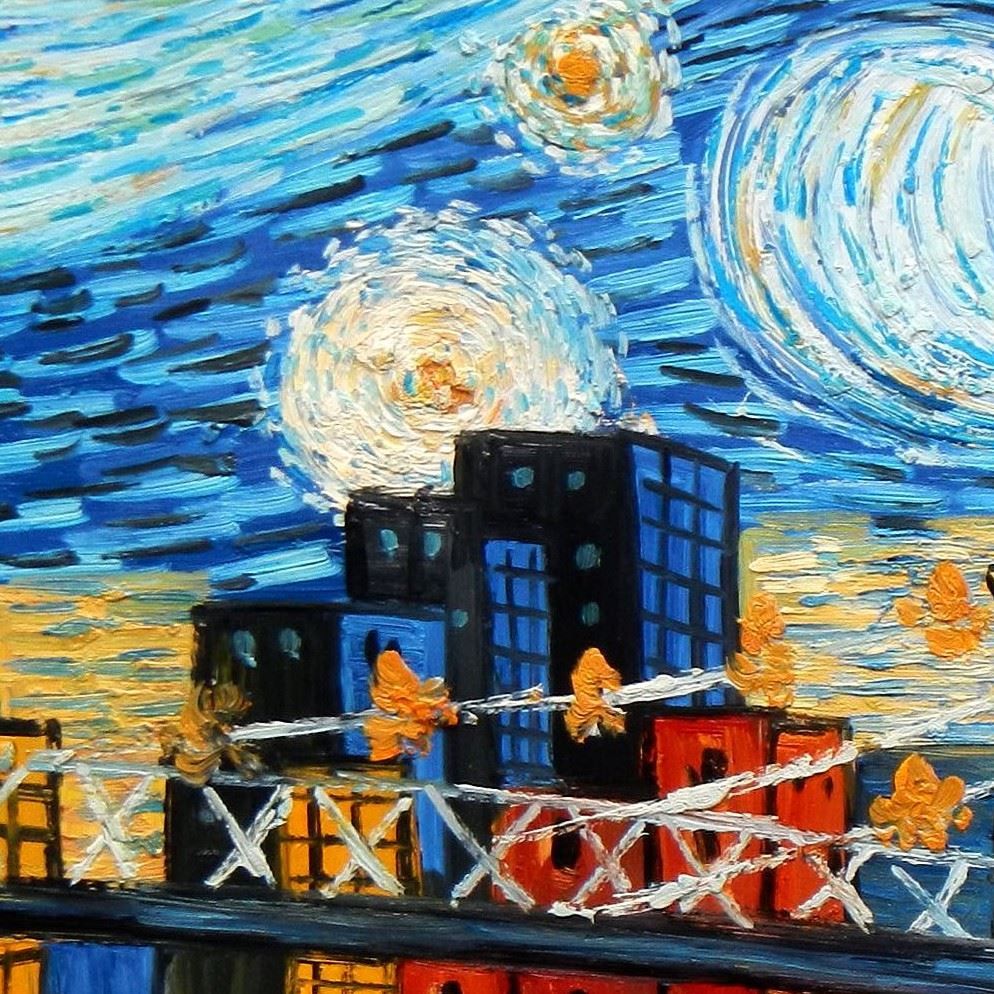 Riproduzioni & Creazioni: V. van Gogh Sternennacht New York – Nuovo (secondo la descrizione) da Larnaca venduto da KunstDepot24 5
