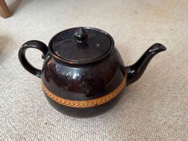 Antike Teekanne, braun - Vintage Look!