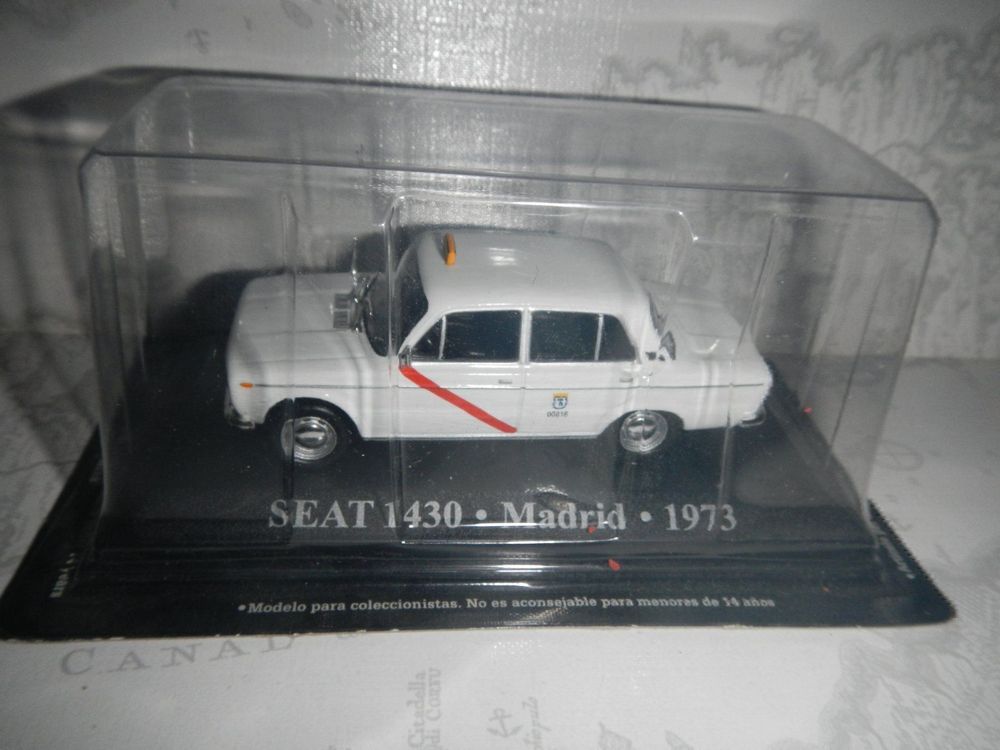 PLAYJOCS Taxi De Madrid GT-3519 – Coche Metálico A Escala Con Puertas Que Se Abren – Ideal Para Niños Y Coleccionistas – Juguete Oficial Con Etiquetado UE