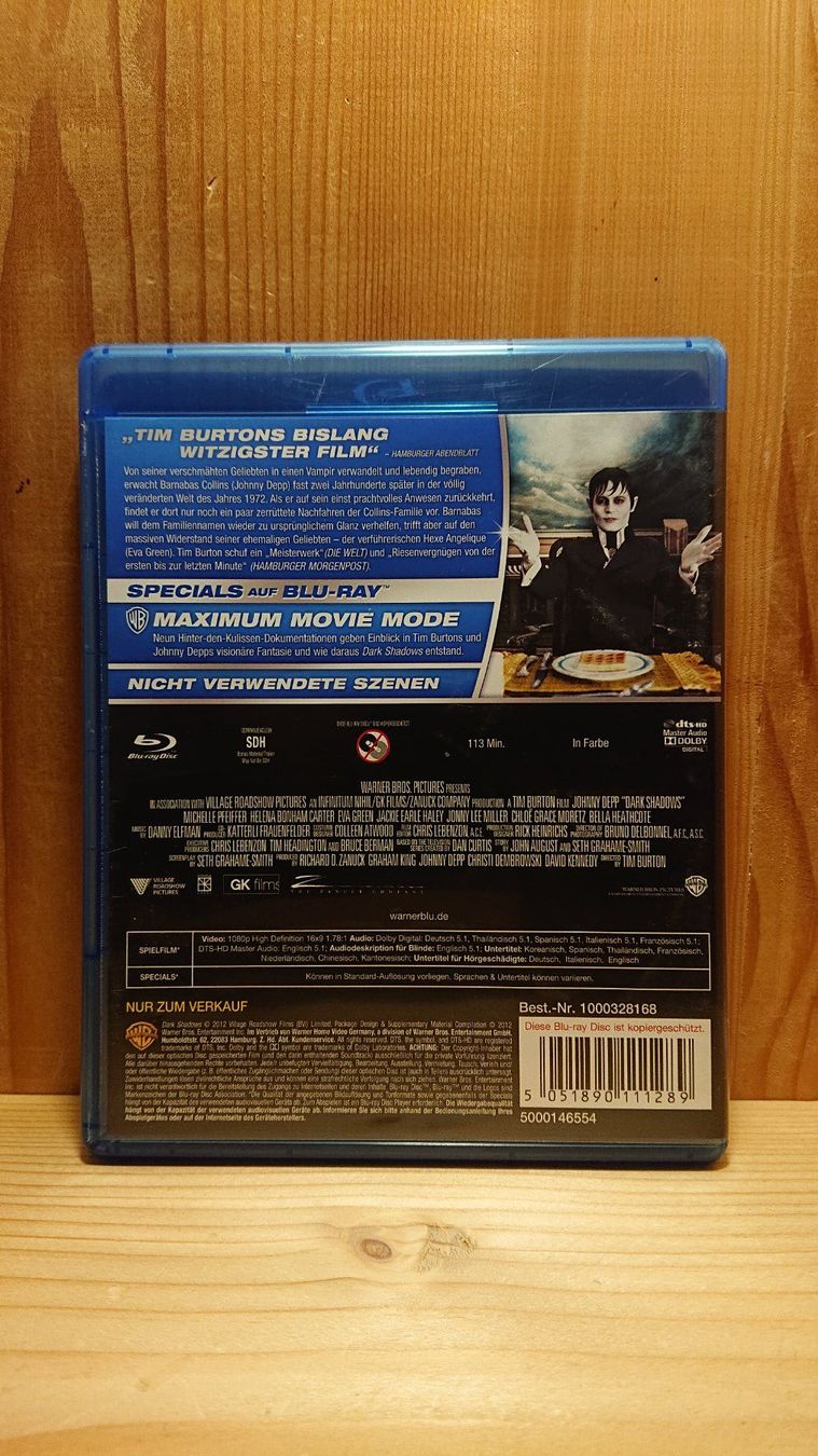 Alle DVDs: DARK SHADOWS Blu-Ray mit Johnny Depp – Gebraucht aus Wilderswil von Exebub 1