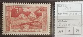 W) 142, Gebirgslandschaft Mythen postfrisch Kt. 450.-