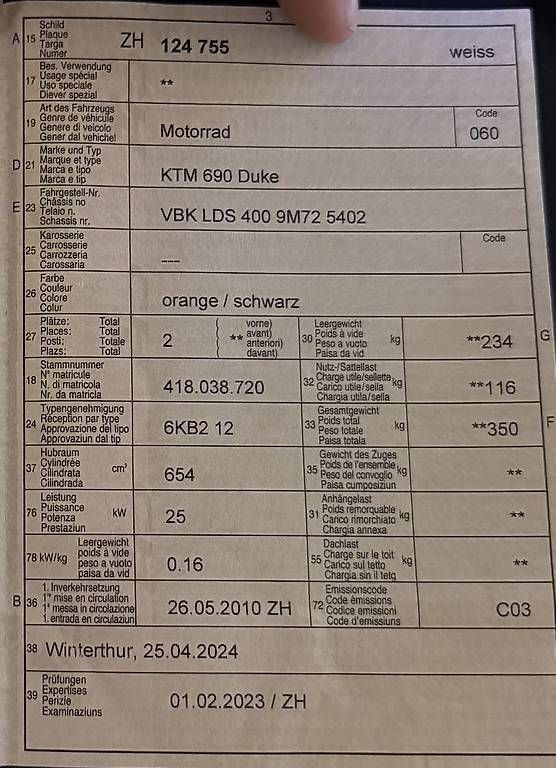 Strasse: KTM690 Duke – Gebraucht aus Langnau am Albis von ale_2y6y 3