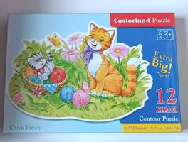 Castorland Puzzle: Kitten Family - Maxi, 12 Teile, neu