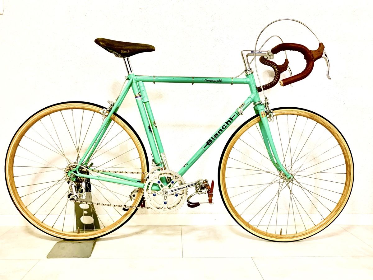 Bianchi Biciclette: Bianchi mit Holzfelgen  – Usato da Thal venduto da Strigelgass