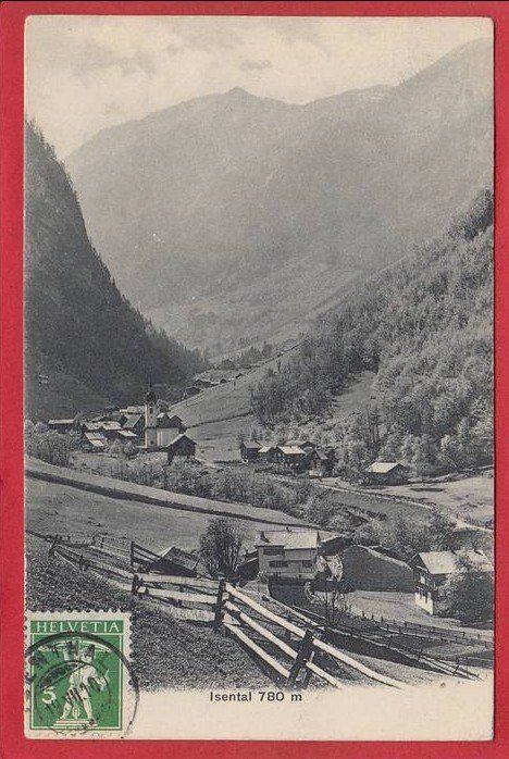 Cartoline postali: ISENTAL, LICHTDRUCK, 1910 – Usato da Grüningen venduto da Kartenlaube