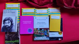 Schulbücher, Literatur, DE,EN,FR Set: 10 Stk.